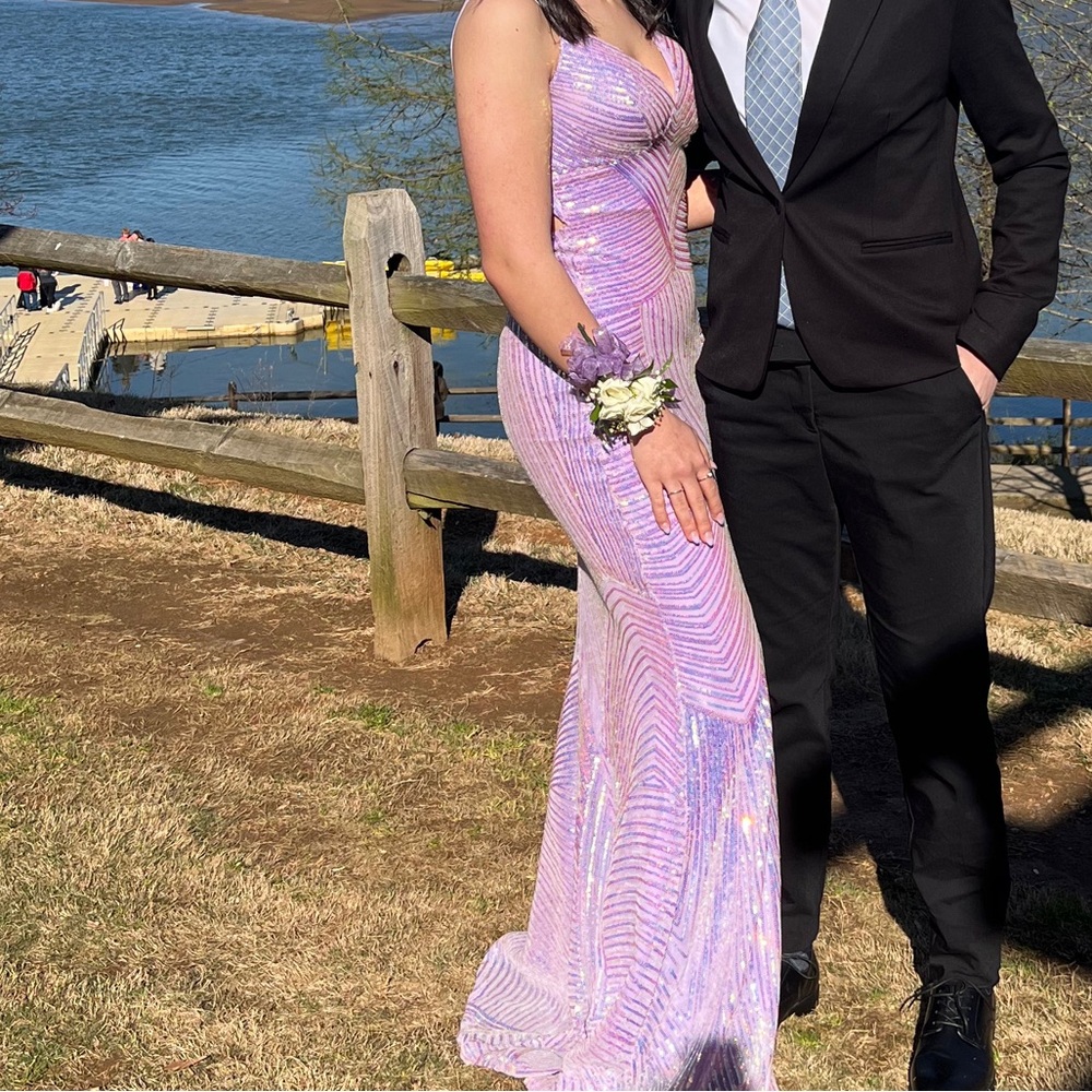 purple prom dress